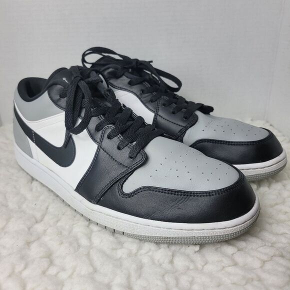 Nike Air Jordan 1 Low Shadow Toe Men’s Size 14 Grey Black 553558-052 - Picture 1 of 10